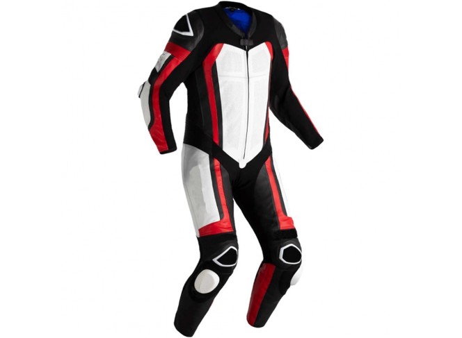 Motorcycle Suit for Men, Motorbike Real Leather One Pieces Biker Riding Suit with Armor Protection