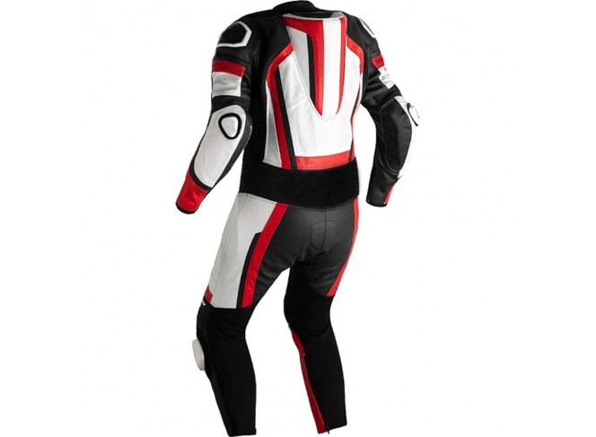 Motorcycle Suit for Men, Motorbike Real Leather One Pieces Biker Riding Suit with Armor Protection