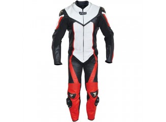 Motorcycle Suit for Men Real Leather one Piece Biker Riding Suit 