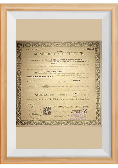 SCCI Certificate