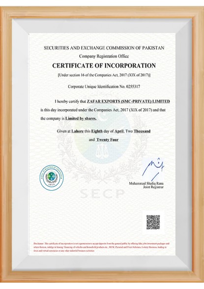 SECP Certificate